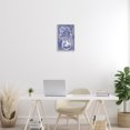 thumbnail image 3 of Stupell Industries Eclectic Chinoiserie Vase on Blue Gray Framed Giclee Art, 12 x 18, by Hannah Byatt, 3 of 7