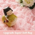 thumbnail image 5 of YJ.GWL Soft Fluffy Area Rug Plush Rugs Carpet for Living Room Bedroom, 4'x5.3',Pink, 5 of 7