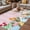 Pink, variant on Easter Bunny Outdoor Rug for Patio/Deck/Porch, Non-Slip Large Area Rug 5 x 8 Ft, Spring Watercolor Eggs Flower Wood Grain Teal Indoor Outdoor Rugs Washable Area Rugs, Camping Rug Carpet Runner
