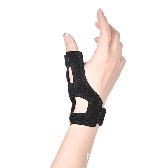 Carpal Tunnel Wrist Brace with Thumb Support for Night and Work,Removable Thumb Spica Splint for De Quervain's Tenosynovitis CMC Tendonitis Sprain - One Size Fits Most - Left/Right Hand - Black
