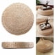 thumbnail image 1 of Nvzi Cojín de paja tejida redondo tipo puf, tatami, para silla, cojín para asiento de yoga, tapete de punto para suelo, decoración para jardín, comedor, hogar y exterior (40 cm x 6 cm), 1 of 5