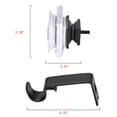 thumbnail image 4 of UTOPIA ALLEY Wall Mounted 3/4 Inch Curtain Rod - Curtain Rods For Windows 86 to 120 Inch, Adjustable Drapery Rods, Black Curtain Rods, Bedroom & Living Room Decorative Curtain Rods, Tapestry Poles, 4 of 9