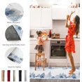 thumbnail image 6 of Christmas Winter Kitchen Rugs and Mats Set of 2 New Year Abstract Snowflake Elk Blue Xmas Kitchen Mat,Non-Slip Area Runner Rug,Washable Floor Mat for Home Dining Room Office 17x30in+17x47in, 6 of 6