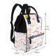thumbnail image 2 of Disketp bow ribbons Mochila de Pañales de Gran Capacidad con Múltiples Bolsillos, Mochila de Viaje Multifuncional para Bebé, Unisex, Moderna y Resistente, 2 of 6