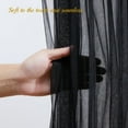 thumbnail image 6 of UniMall 20x8ft Black Tulle Backdrop Curtain with Lights String for Parites, Sheer Backdrop Curtains for Wedding Baby Shower Birthday Party Photo Shoot Decorations, 6 of 16