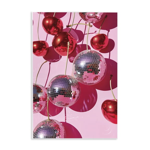Stupell Industries Cherry Disco Fruits Fashion Painting Unframed Art Print Wall Art, 10 x 15