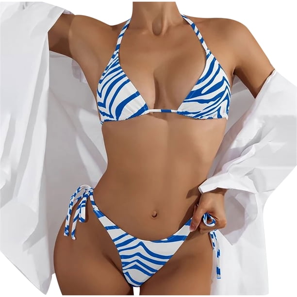 Moda mujer Split traje de baño mostrar cintura Sexy Bikini Floral Fridja nalpqowj21035