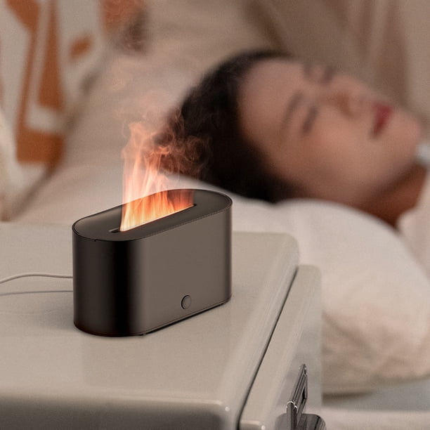 7 Difusor De Aromaterapia De Llama De Color, Humidificador Esencial De Niebla De Aceite Con Operación Tranquila, 130 Ml De Capacidad Para El Hogar, La Oficina Y El Dormitorio
