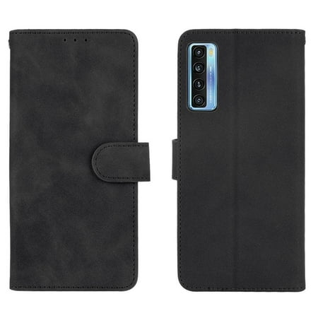 Case for TCL 20S Leather Folio Flip Case Card Insertion Protective Cover Full Protection With Card Holder Kickstand