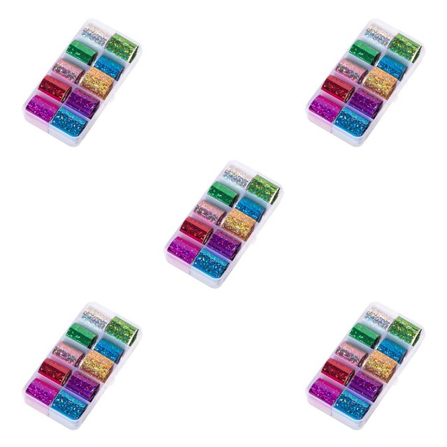 Seitruly 1 caja de pegatinas de papel de aluminio para uñas de cielo estrellado, pegatinas de transferencia de brillo de uñas de Color caramelo, Type3 NO3 Seitruly CBP093173