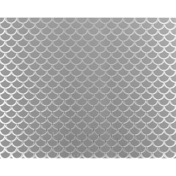 Scalloped Stainless Steel Kitchen Backsplash 24" x 36" - Beautiful, All Stainless Steel Range backsplash with an Engraved Scalloped Pattern. Available in 24"x30", 24"x36", 24"x48", and 30"x48" Sizes