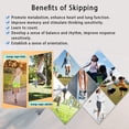 thumbnail image 5 of Jump Rope Kids, Children Adjustable Cotton Skipping Rope with Wooden Handle for Boys and Girls Fitness Training/Exercise/Outdoor Activity Fun Toy(7.2ft), 5 of 5