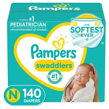 Pampers Swaddlers Diapers Enormous Pack - Size 0 - 140ct