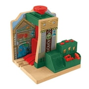 Fisher-Price Thomas the Train Wooden Railway Steamworks Lift and Repair Train Set