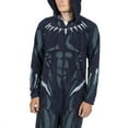 thumbnail image 3 of Marvel Black Panther Men's Hooded Union Suit With Leg Hem-Large, 3 of 7