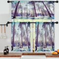 thumbnail image 3 of LALILO Kitchen Curtains and Valances Set of 3 36" Winter Window Treatment Tiers for Window Decor, 3 of 5