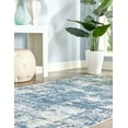 thumbnail image 4 of Unique Loom Finsbury Collection Area Rug - Elizabeth (4' x 6' Rectangle Blue/Ivory), 4 of 12