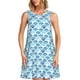 thumbnail image 1 of Fotbe Blue Fish Scale Texture Vestido de Verano sin Mangas para Mujer – Vestido Midi Línea A, Estilo Camiseta Floral, Vestido Playero Casual y Fluido, 1 of 7