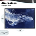 thumbnail image 4 of Stupell Industries Modern Whale in Motion Black Framed Giclee Art, 18 x 12, by Chromatic Storm Studio, 4 of 8