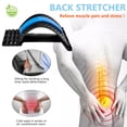 thumbnail image 2 of Camilla de espalda JUMPOW para aliviar el dolor lumbar, tabla de crujido lumbar ajustable en 4 niveles, para escoliosis, descompresión de columna y ciática, 2 of 5