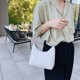 thumbnail image 4 of Vintage Mujer Patente PU Underarm Bag Casual Small Hobos Bolsos (Blanco) Tmvgtek Oficina Multiescena Multifunción, 4 of 9