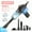 Black-Upgraded Version+All Accessories, variant on Cordless handheld cyclone vacuum with strong suction and digital display. Lightweight and rechargeable, easy to clear debris for home, office and car.