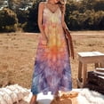 thumbnail image 2 of Kaleidoscope Mandala Colorful Floral Boho Design Sleeveless Dress Woman Fashion Long Dresses Women's Summer Suit Dress 2025, 2 of 7