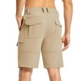 thumbnail image 7 of Mens Tactical Outdoor Shorts Summer 7" Lightweight Golf Shorts Pull On Stretch Bermuda Shorts Lounge Breathable Athletic Shorts Hiking Outdoor Track Sweatpants with Pockets, 7 of 7