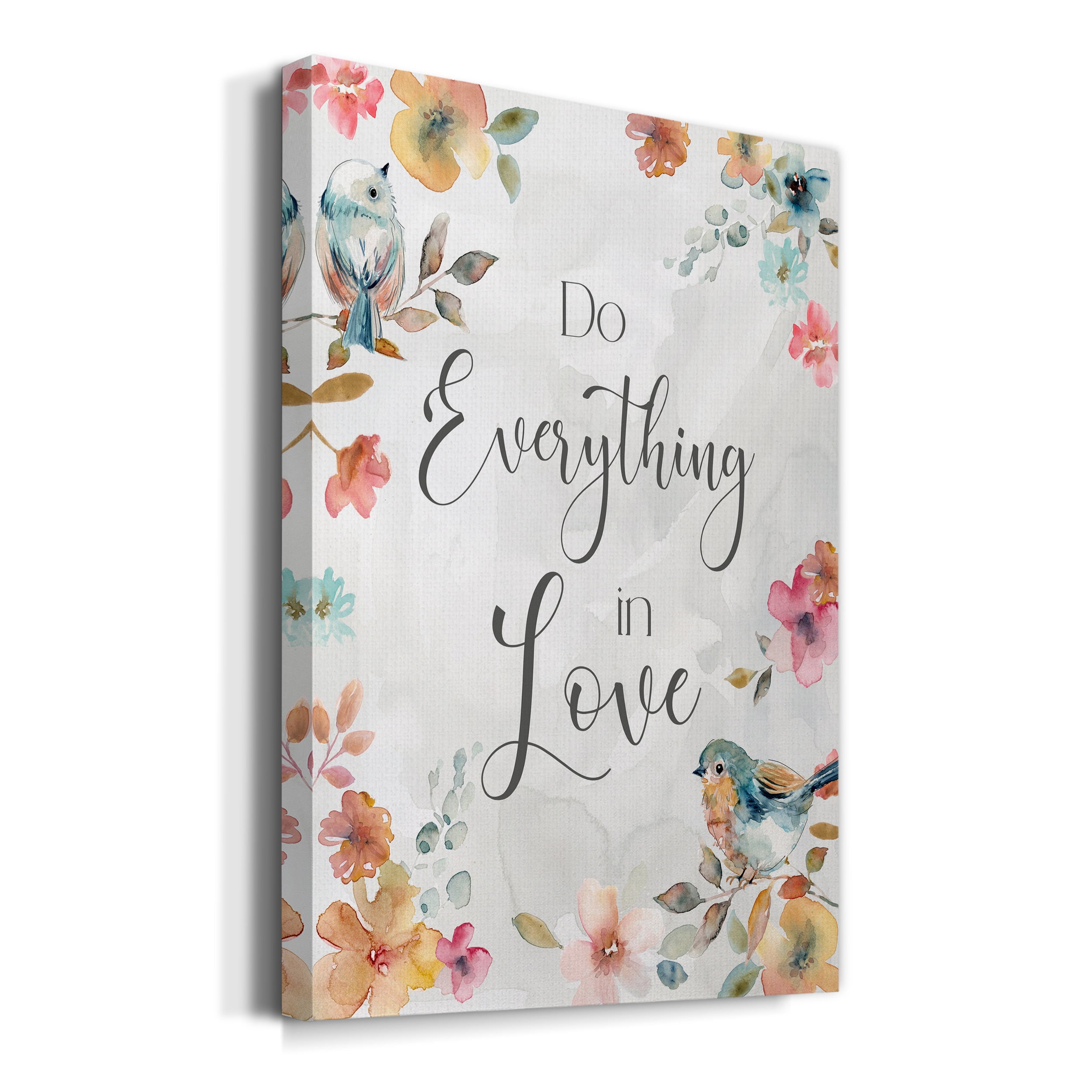 Spring Bird Love Premium Gallery Wrapped Canvas - Ready to Hang - 40 x 60