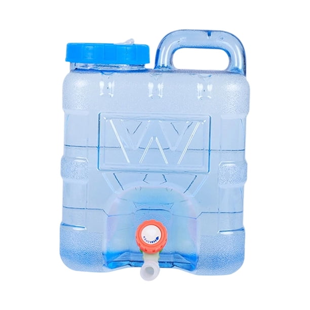 Contenedor de agua para camping con grifo, gran depósito de agua portátil, garrafa para beber, cubo para agua al aire libre, fabricado en 10 litros