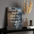 thumbnail image 3 of Inspirational Quotes Psalm 23 4 Wall Art Bible Poetry Verses Framed Canvas Wall Art for Home Living Room Farmhouse Wall Decor Poster 11x14inch(28x35cm), 3 of 5