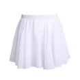 thumbnail image 2 of YONGHS Girl's Ballet Wrap Skirts Basic Circular Chiffon Dance Pull-On Skirt Ballerina Gymnastic Dancewear White 1-6, 2 of 7