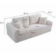 thumbnail image 5 of Lunale 86" Boneless Sofa, 3-Seater Corduroy Cloud Couch, Modern Living Room Sofa, Beige, 5 of 5