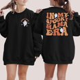 thumbnail image 2 of In My Spooky Mama Era Sweatshirts Women Cute Mom Halloween Shirts Spooky Season Sweatshirt Ghost Fall Pullover Tops, 2 of 2