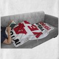thumbnail image 6 of 40th Birthday Soft Flannel Fleece Throw Blanket, 40 Years and Looking Confident Cool Funny Catchphrase, Cozy Plush for Indoor and Outdoor Use, 50" x 70", Dark Coral Black White, by Ambesonne, 6 of 6