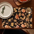 thumbnail image 4 of Pioneer Flower Floral Print Pattern Summer Placemats Table Placemats Set Of 6-Linen Kitchen Washable Placemats Table Mats 12x18 Inch Non-Slip Heat Resistant, 4 of 5