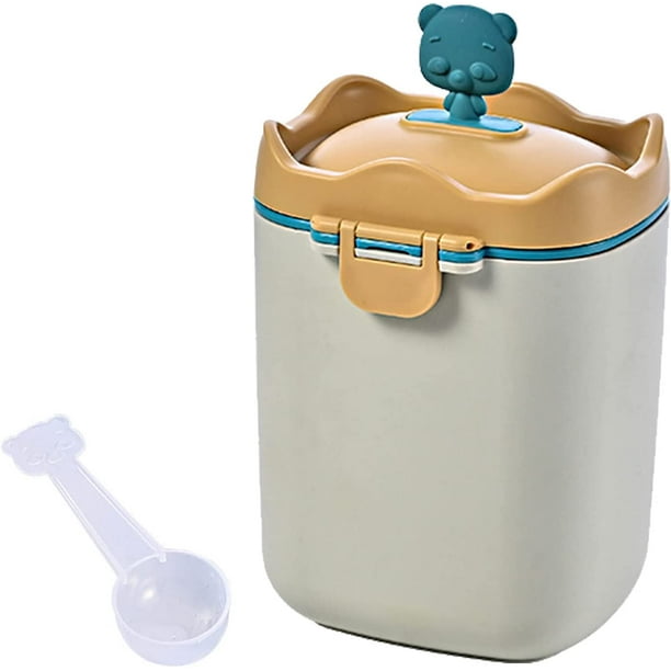 Caja medidora de leche en polvo,Dispensadores de leche en polvo,Caja de leche en polvo para bebés,Dispensador de fórmula para bebés,Contenedor portátil de caja de leche en polvo para bebés pequeños