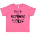 thumbnail image 3 of Inktastic My Dad is a Firefighter and a Hero Boys or Girls Baby T-Shirt, 3 of 5