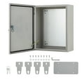 thumbnail image 1 of EDTara Stainless Steel Electrical Enclosure Box, Nema 4x, Ip67 Waterproof and Dustproof, Lockable Outdoor Junction Box With Mounting Plate and Keys for Secure Indoor/Outdoor Installations, 1 of 8