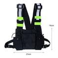 thumbnail image 5 of Chest Bag Adjustable Strap Reflective Unisex Multi-function Magic Sticker Vest Bag for Climbing, 5 of 8
