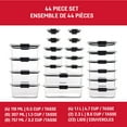 thumbnail image 2 of Rubbermaid Brilliance Plastic Food Storage Containers, Assorted Sizes, 22 Pack, 44 Pieces with Lids, 2 of 9