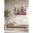 thumbnail image 5 of Farmhouse 4th of July Wall Art for Living Room,Canvas Picture Wall Decor for Bathroom Bedroom,American Country Star Botanical Painting Artwork for Office Kitchen Hallway Dining Room Decor 20"x24", 5 of 8