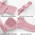 thumbnail image 3 of Zpanxa Womens Bras, Wireless Bras for Women Wire Free Underwear Bra Soild Color Everyday Comfortable Breathable Bra Underwear Pink XL, 3 of 6