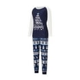 thumbnail image 6 of MIPREWUY Parent-Child Christmas Pajamas, Romper/Long Sleeve Letter Print Tops and Striped Pants Suit for Kid Dad Mom Sleepwear, 6 of 10