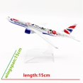 thumbnail image 3 of British B777 Plum Model 15cm Simulation Passenger Plane Aircraft Model 1/400 Scale Plane Static Display Toys, 3 of 10