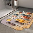 thumbnail image 4 of 1pc Horses Pattern Absorbent Non-Slip Bathroom Thickened Flannel Rug Decor,Soft,Quick Drying,Suitable For Indoor/outdoor Use,Bathrooms,Bedrooms,Kitchens,Terrace,Laundry Rooms,16"x24", 4 of 9