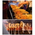 thumbnail image 3 of 100 piezas de brochetas de madera, palitos de brochetas de bambú de 4mm * 40cm, brochetas para frutas, cócteles, barbacoa y verduras Vhermosa MZQ-1294, 3 of 6