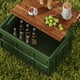 thumbnail image 5 of Caja de almacenamiento plegable exterior 20L | Organizador portátil de acampada con tapa de madera desmontable | Contenedor de plástico apilable para maletero de coche, armario, picnic, ropa, verde, 5 of 9
