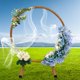 thumbnail image 5 of Enrejados de de metal Enrejado de plantas trepadoras M de flores Soporte de M de para césped Boda Cumpleaños Baby 2cm Dorado Macarena arco de boda, 5 of 7