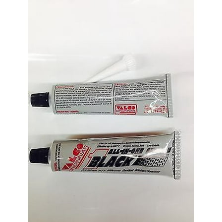 Valco 71133 - 2 Pack All-in-One Silicone Black Tube and Nozzle - 3 oz. ea.